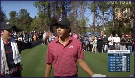 
                              Tiger Woods & Son Charlie Play from Behind to Kick Off PNC Championship
                    
                          Tiger Woods
                          Back, Playing from Behind w/ Son ...
                          ... At PNC Championship
                      
        
        
          
                          
                Breaking News
              
                        
              
                
                                  1.6K
                              
            
            
              
                
              
            
          

                      12/18/2021 12:22 PM PT
                  
      